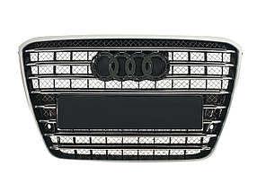 Решітка радіатора Silver Chrome ( в стилі W12 ) на Audi A8 D4 2010-2014 року