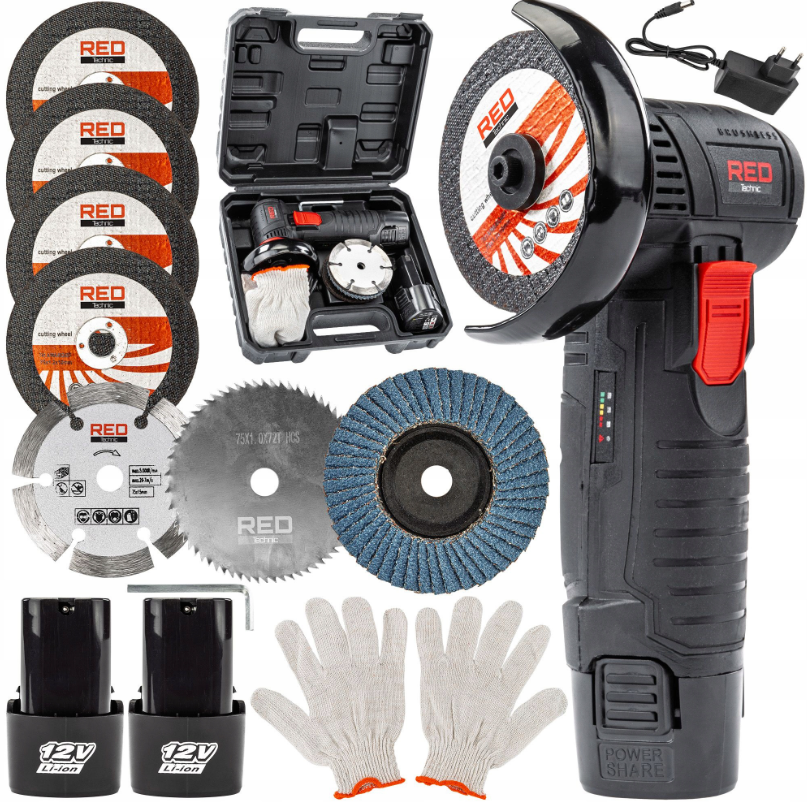 Акумуляторна болгарка RED TECHNIC RTSZK-0134