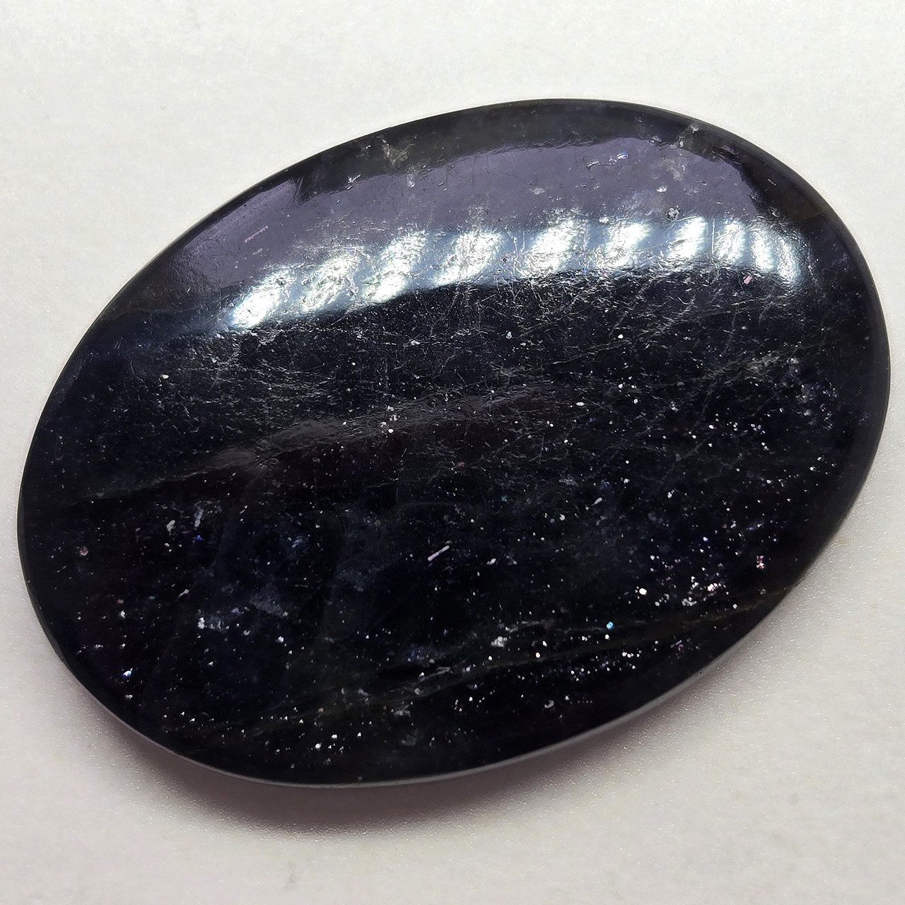 Іоліт (кордієрит) із сонячним каменем - кабошон 49 ct, фото 1
