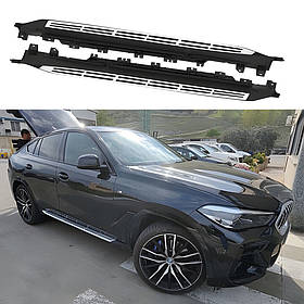Бокові пороги OEM (2 шт) для BMW X6 G06 2019- рр