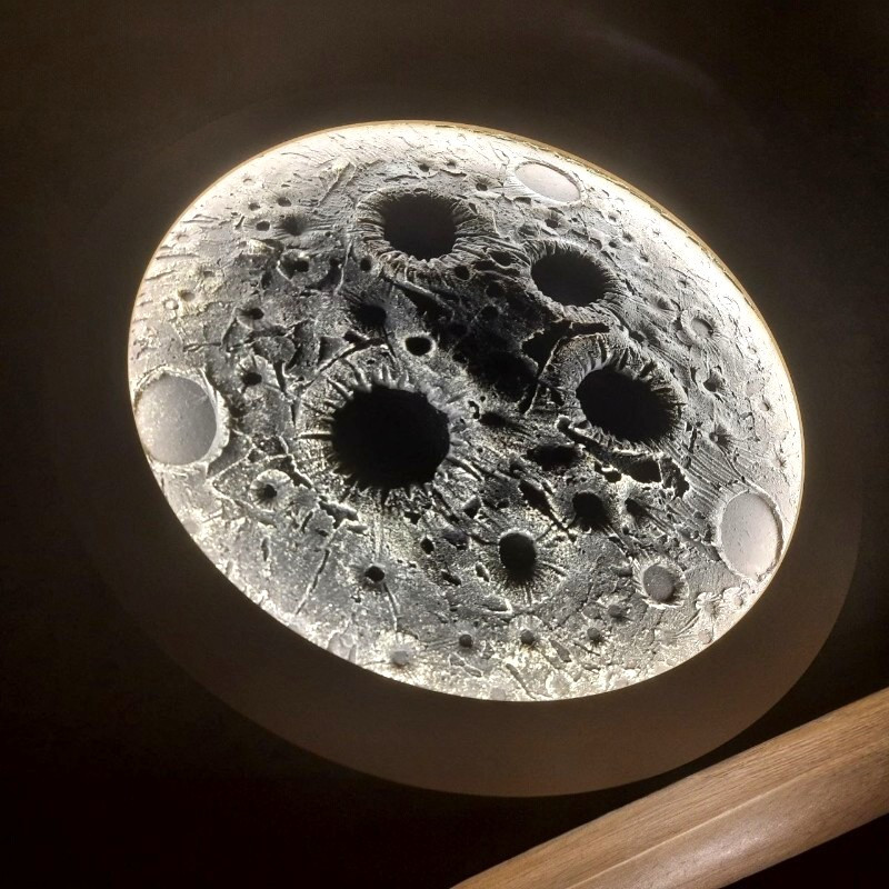 Дизайнерський світильник нічник Місяць, фото 1