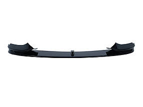 Губа ( переднього бампера ) Чорний глянець ( M-Performance ) V2 на бмв 4 Series F32 / F33 2013-2020 року