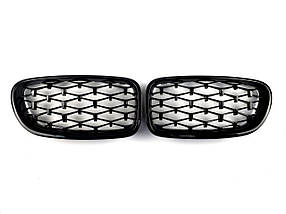 Решітка радіатора Diamond All Black на бмв 5 Series F10 / F11 2010-2017 року