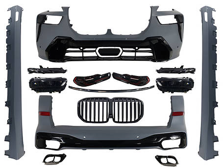 Комплект рестайлінга ( стиль X7 M60i LCI + оптика ) на bmw X7 G07 2018-2022 року, фото 1