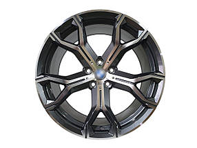 Диски R20 Gray + Chrome ( різноширокі ) на бмв X5 F15 2013-2018 року