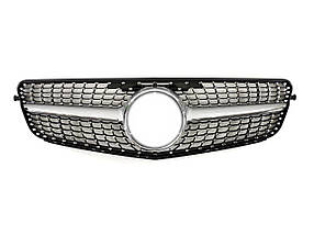 Решітка радіатора Silver Diamond на мерседес C-клас W204 2007-2014 року
