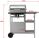 Газовий гриль BAVEN, 2 конфорки 5.5KW S/S Lund 99658, фото 10