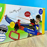 Дитячий іграшковий арбалет ZY 1908 В 12/2 , на батарейках, в коробці, фото 3