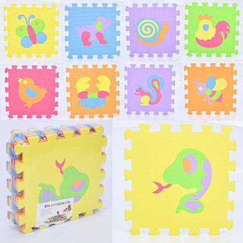 Килимок-пазл "Мозаїка - Тварини та комахи" MR1286 G-Rich