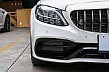 Передний бампер в сборе (AMG C63-designs 2018-2021) для Mercedes C-сlass W205, фото 3
