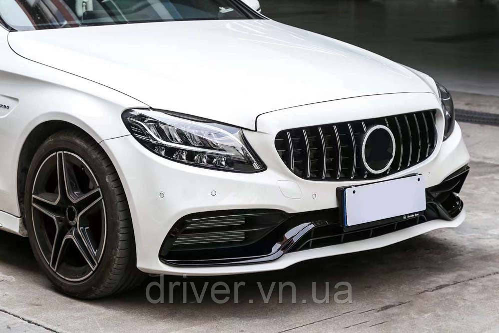 Передний бампер в сборе (AMG C63-designs 2018-2021) для Mercedes C-сlass W205