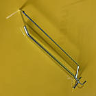 Гачки хромовані торгові одинарні 200 мм з цінникотримачем для перфораціі, шаг 25 мм, фото 4