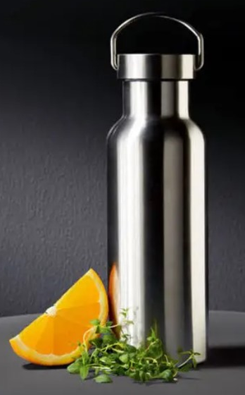 Пляшка-термос із нержавіючої сталі Ernesto 490 мл сріблястий, фото 1