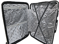 Велика валіза на колесах із поліпропілену 93L My Polo, Туреччина світло-сіра, фото 6