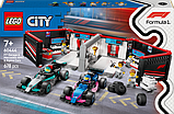 Конструктор LEGO City Гараж F1 та автомобілі Mercedes-AMG і Alpine 678 деталей, фото 3