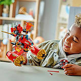 Конструктор LEGO NINJAGO Штормовий робот-вершник Кая 333 деталі, фото 9