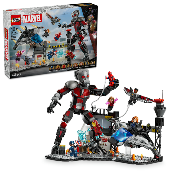 Конструктор LEGO Marvel Перший месник Протистояння Пригодницька битва 736 деталей