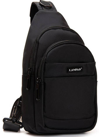 Сумка 7trav-слінг Lanpad тканинна, чорний, фото 1