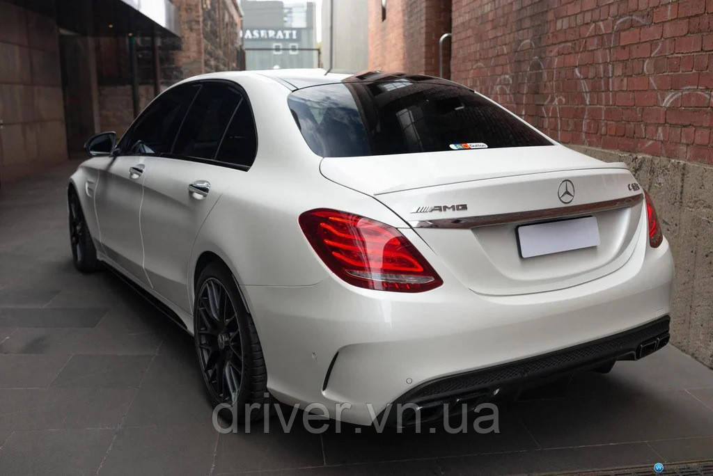 Задний диффузор (дизайн C63 2014-2018) для Mercedes C-сlass W205
