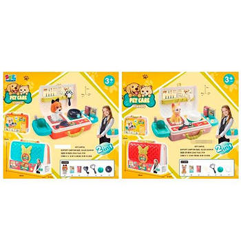 Набір ігровий "грумер" 2в1(валіза/стіл), 14 предметів, тварина 16881-82 G-Rich