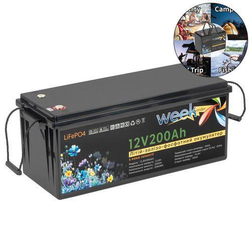 Тяговий акумулятор Weekender FT12200. 12V. 200A/h. LiFepo4. Акумулятор для човнового електромотора., фото 1