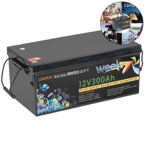 Тяговий акумулятор Weekender FT12300. 12V. 300A/h. LiFepo4. Акумулятор для човнового електромотора.