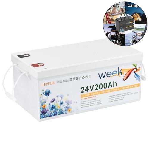 Тяговий акумулятор Weekender FT24100. 24V. 200A/h. LiFepo4. Акумулятор для човнового електромотора.