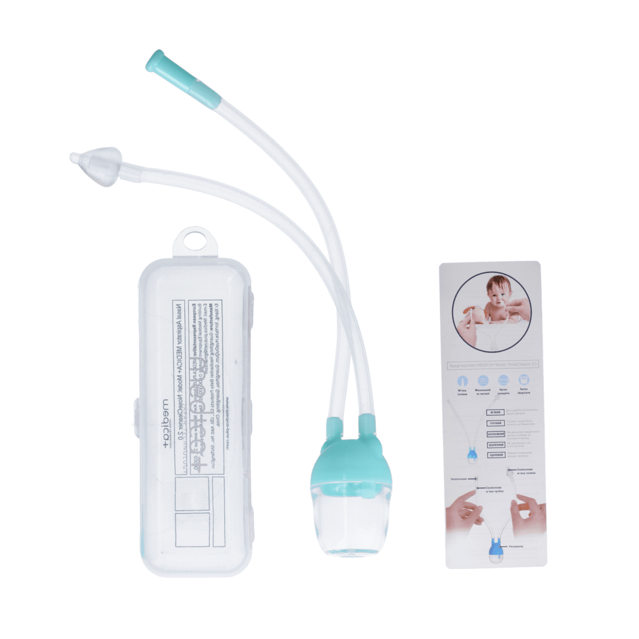 Механічний Назальний Аспіратор MEDICA+ NoseCleaner 2.0, фото 1