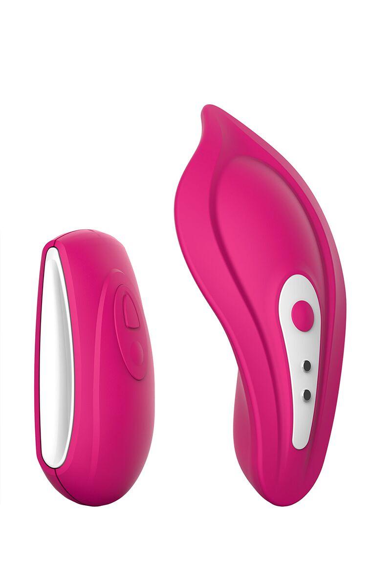 Вібратор у трусики Liebe Panty Vibe Recargable Cerise, нагрівання до 39 °C, пульт, трусики в комплекті 18+