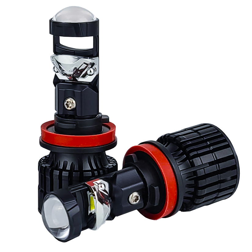 LED лампи автомобільні з лінзою DriveX LE-07 H11 6000K 55W 9-32V