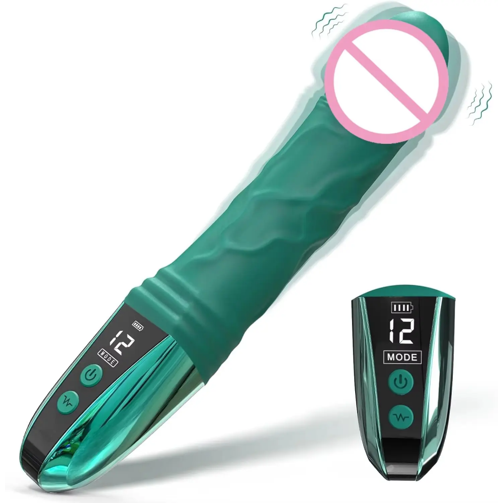 Вібратор з ручкою Emerald Lotus, фото 1