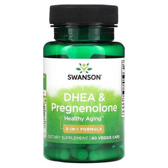 Swanson DHEA & Pregnenolone 60 вегетаріанських капсул