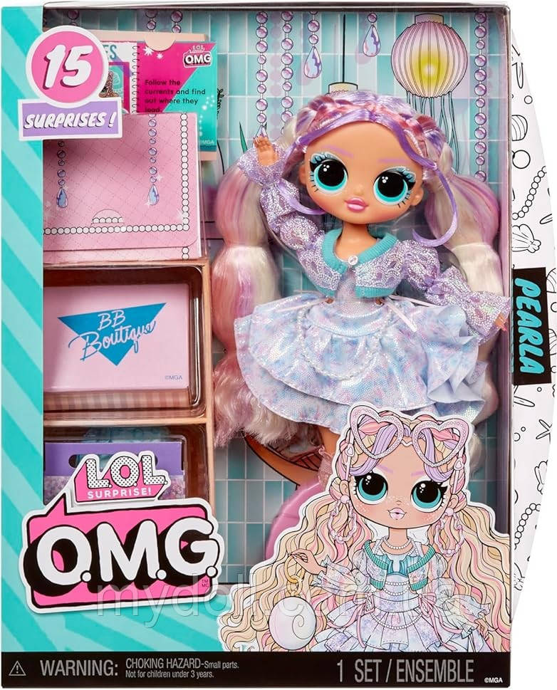 Лялька ЛОЛ ОМГ Перлинка LOL Surprise OMG Pearla Fashion Doll L.O.L. O.M.G. 510390 MGA Оригінал