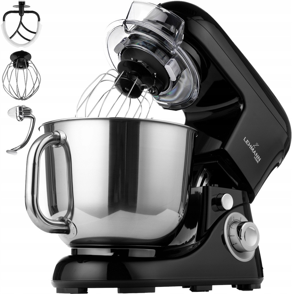 Кухонний комбайн тістоміс Lehmann Chervil Black 2200W, фото 1