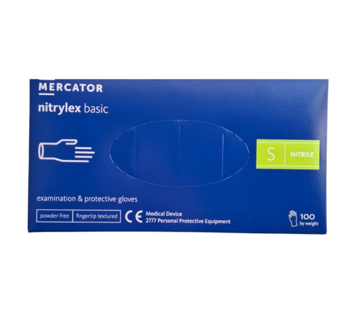 Нітрилові рукавички Mercator Nitrylex Basic, розмір XS, фото 1