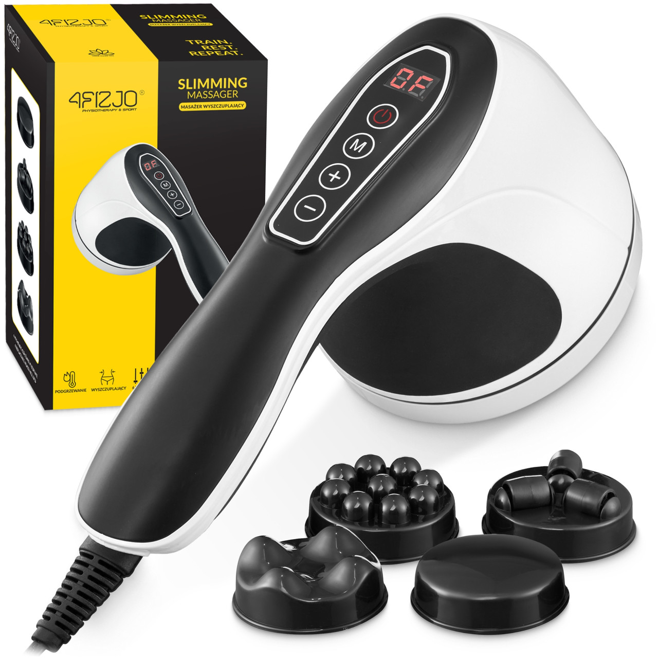 Ручний антицелюлітний масажер для тіла 4FIZJO Body Shaping 4 в 1 White (P-5907739319111), фото 1