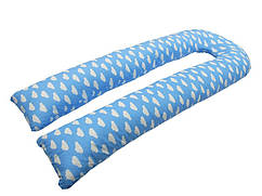 Подушка для вагітних KIDIGO "U подібна" Хмарки (з наволочкою)