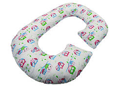 Подушка для вагітних Рогалик-Сова (з наволочкою) KIDIGO