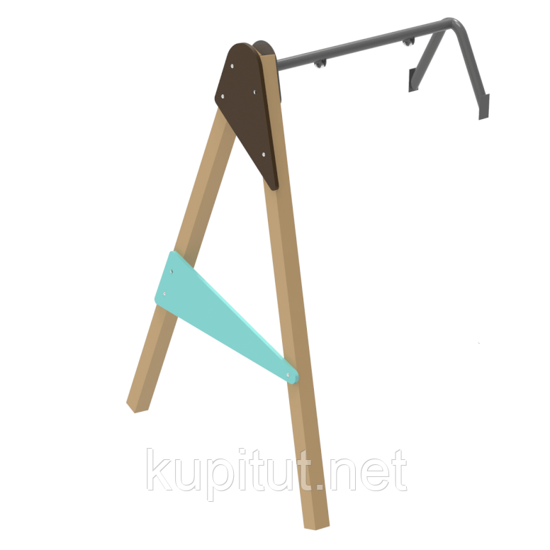 Приставна гойдалка з брусу, фото 1