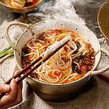 Відвьорова пшенична локшина Удон, Відварена пшенична локшина Удон, Fresh Udon, Samlip, Корея, 600 г, Ч, фото 4