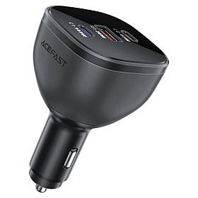Автомобільний зарядний пристрій ACEFAST B14 165W (2*USB-C+USB-A) 3-port car charger Black ly