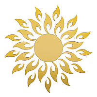 Дзеркальний декор акриловий самоклеючий золото, 27шт (D) SW-00002503