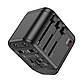 Універсальний зарядний пристрій HOCO AC15 Walker three-port PD20W(1C2A) universal conversion charger Black, фото 6