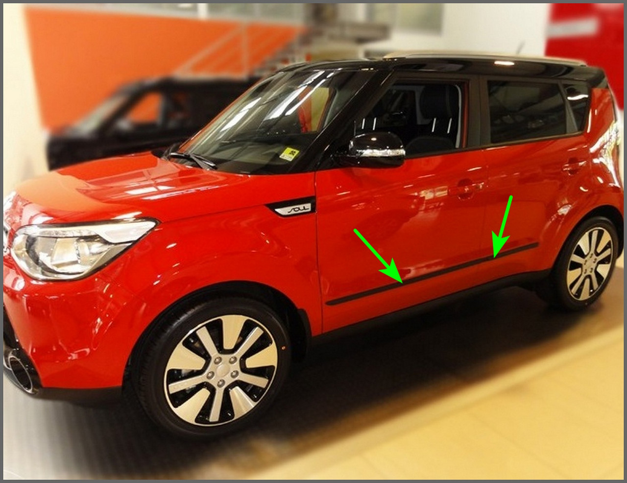 Молдинги на двері для KIA Soul Mk2 2014-2019, фото 1