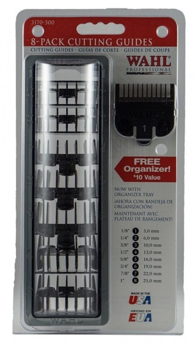 Набір насадок Wahl для стрижки, 8 шт, для машинок Magic Clip, Legend, Super Taper, Icon арт.03170-517