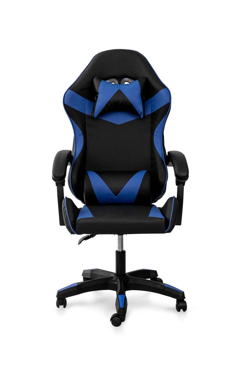 Стілець офісний Слім, чорний/синій