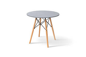 Стіл обідній ЕТНА MDF (D=80cm), сірий, фото 1