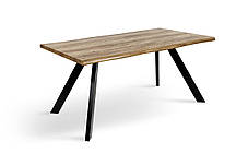 Стіл Метрополь, (160*90), чорний/штучний шпон MDF, фото 2