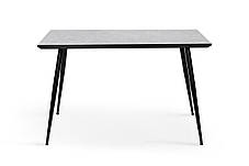 Стіл Торнадо, 120*70, чорний/MDF сірий бетон, фото 2