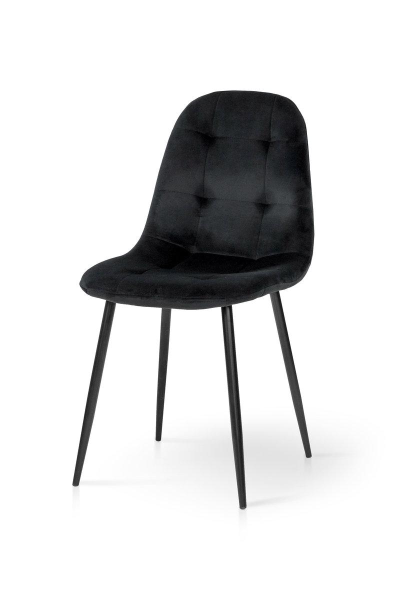 Стілець Квест, чорний / велюр чорний